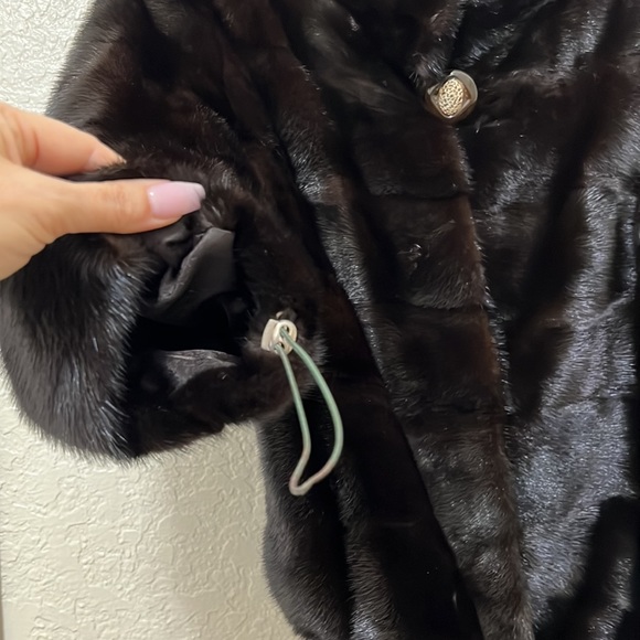 Genuine mink cropped jacket - Picture 8 of 14